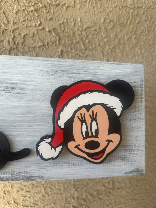Mouse Mrs Claus Face Interchangeable