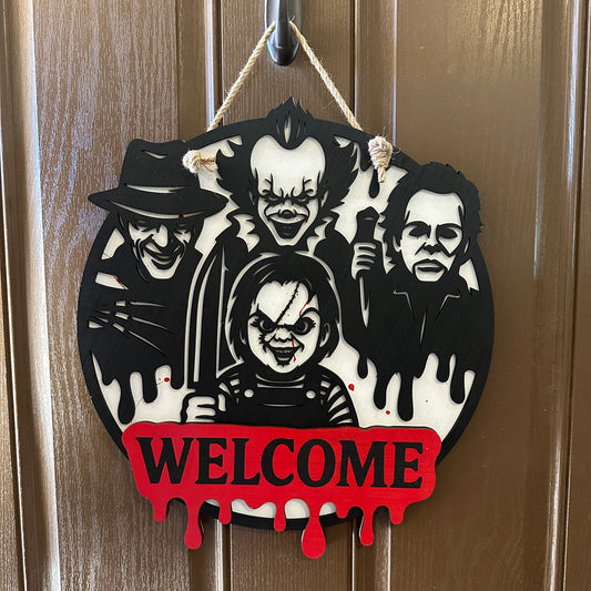 Four Character Horror Door Round