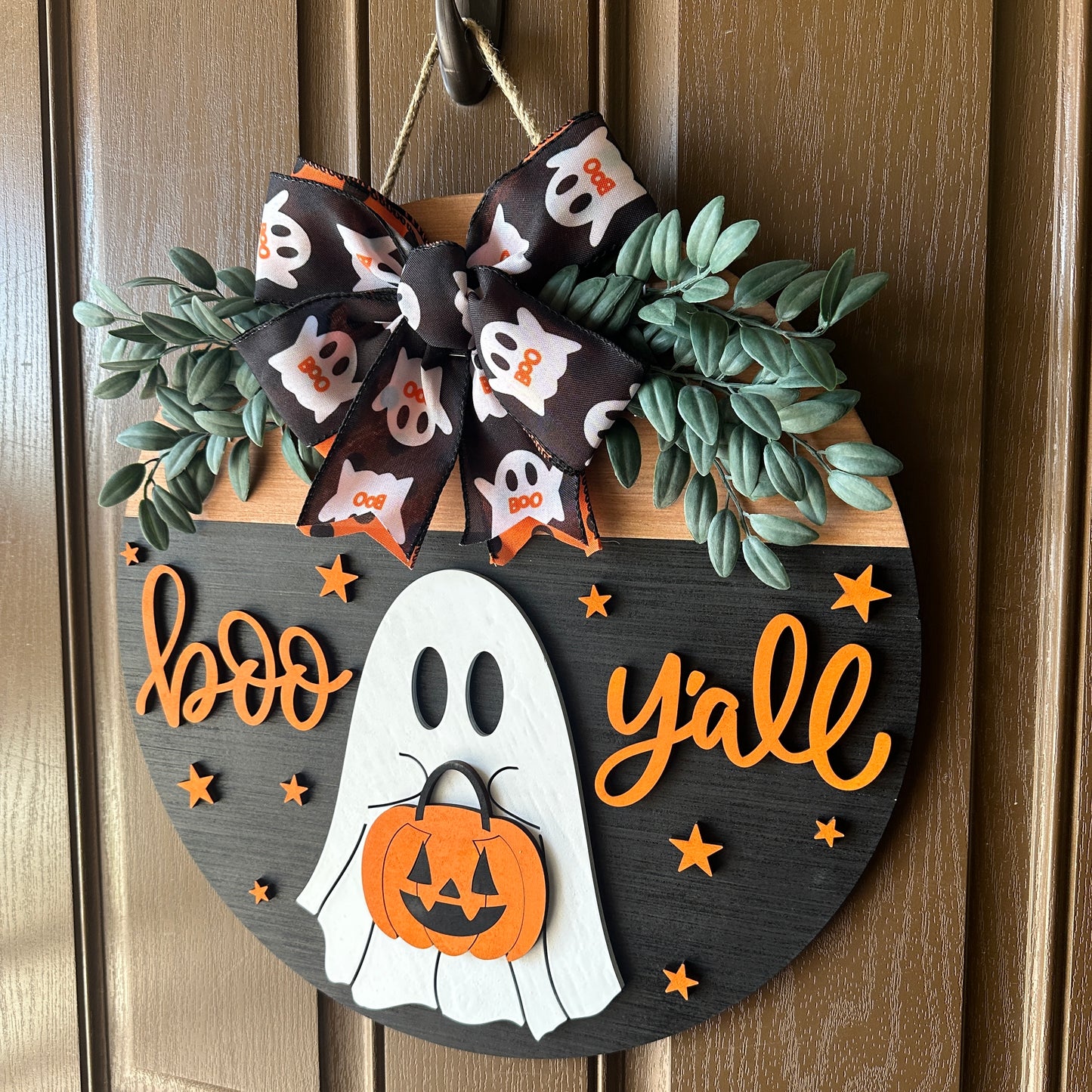 Boo Yall Ghost Door Round