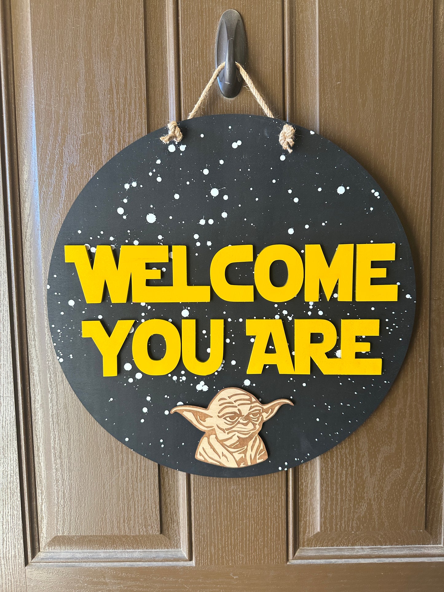 Welcome You Are Door Round