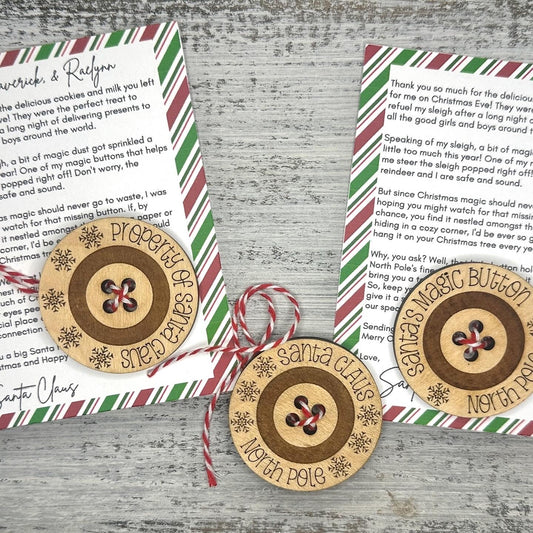 Santa Lost Button
