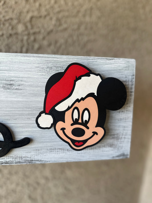 Mouse Santa Face Interchangeable