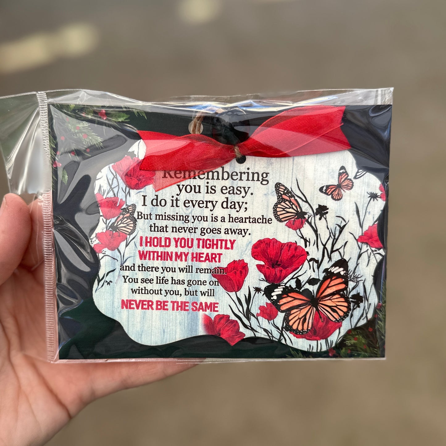 Butterfly Memorial Sub Ornament