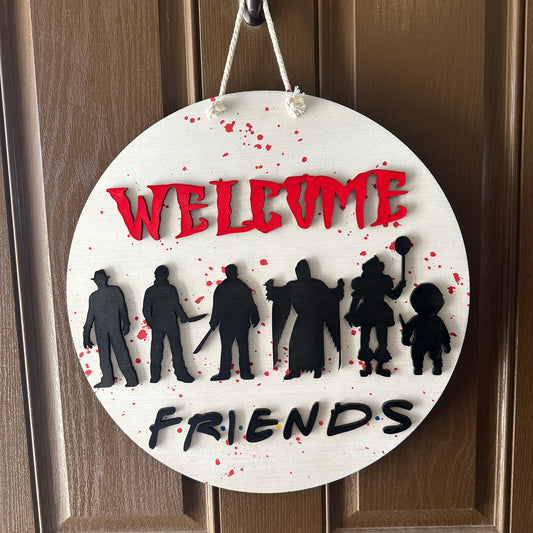 Welcome Friends Horror Door Round