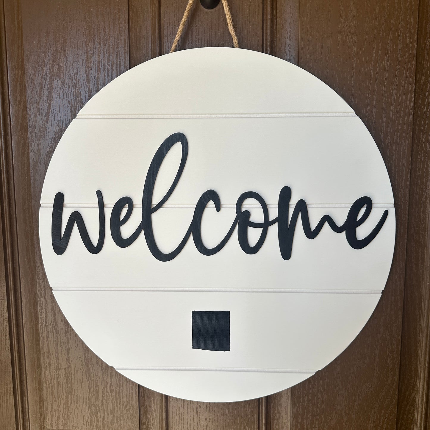 Welcome Interchangeable Door Round