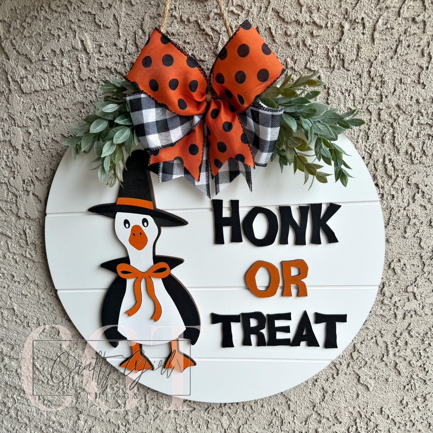 Honk Or Treat Door Round