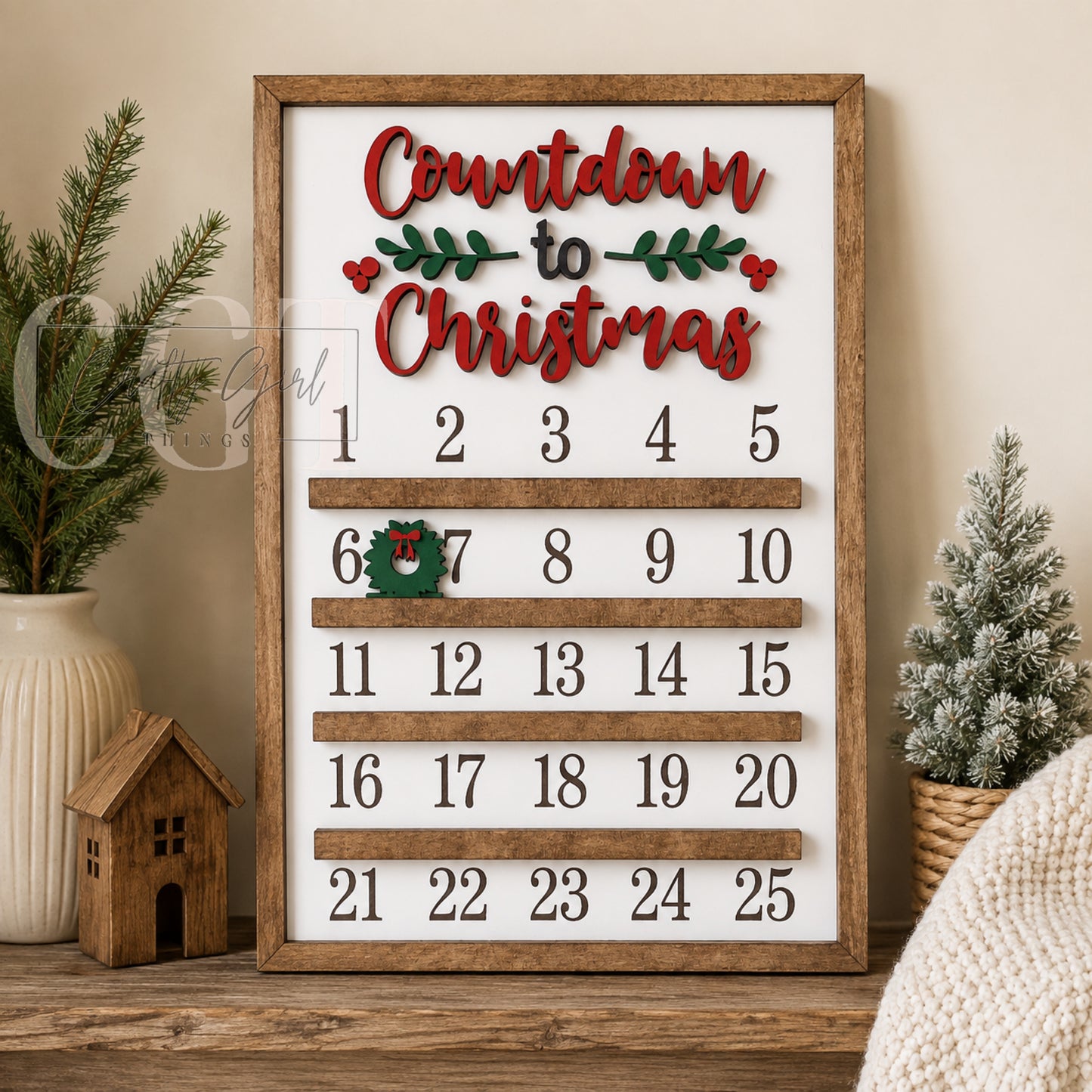 Christmas Countdown Sign