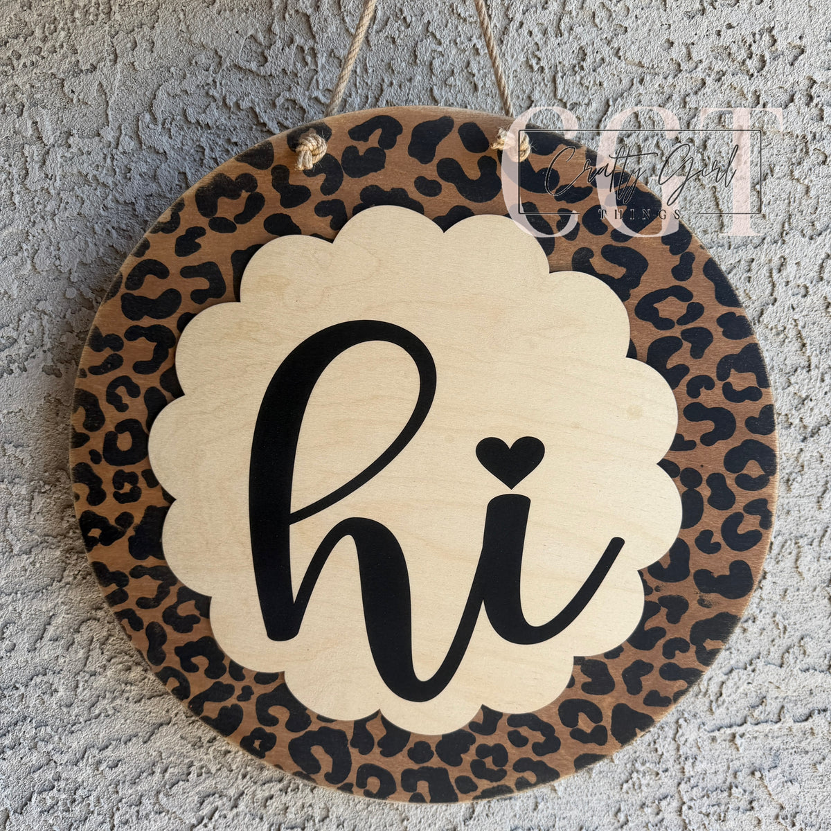 Hi Leopard Door Round
