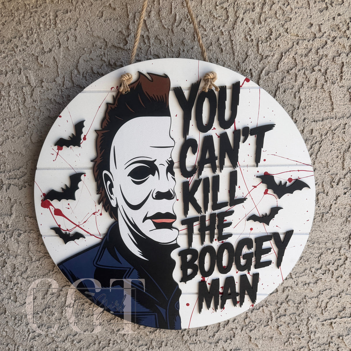 Michael Halloween Door Round