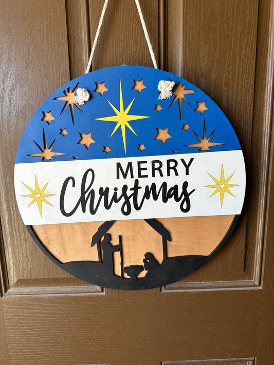 Nativity Door Round