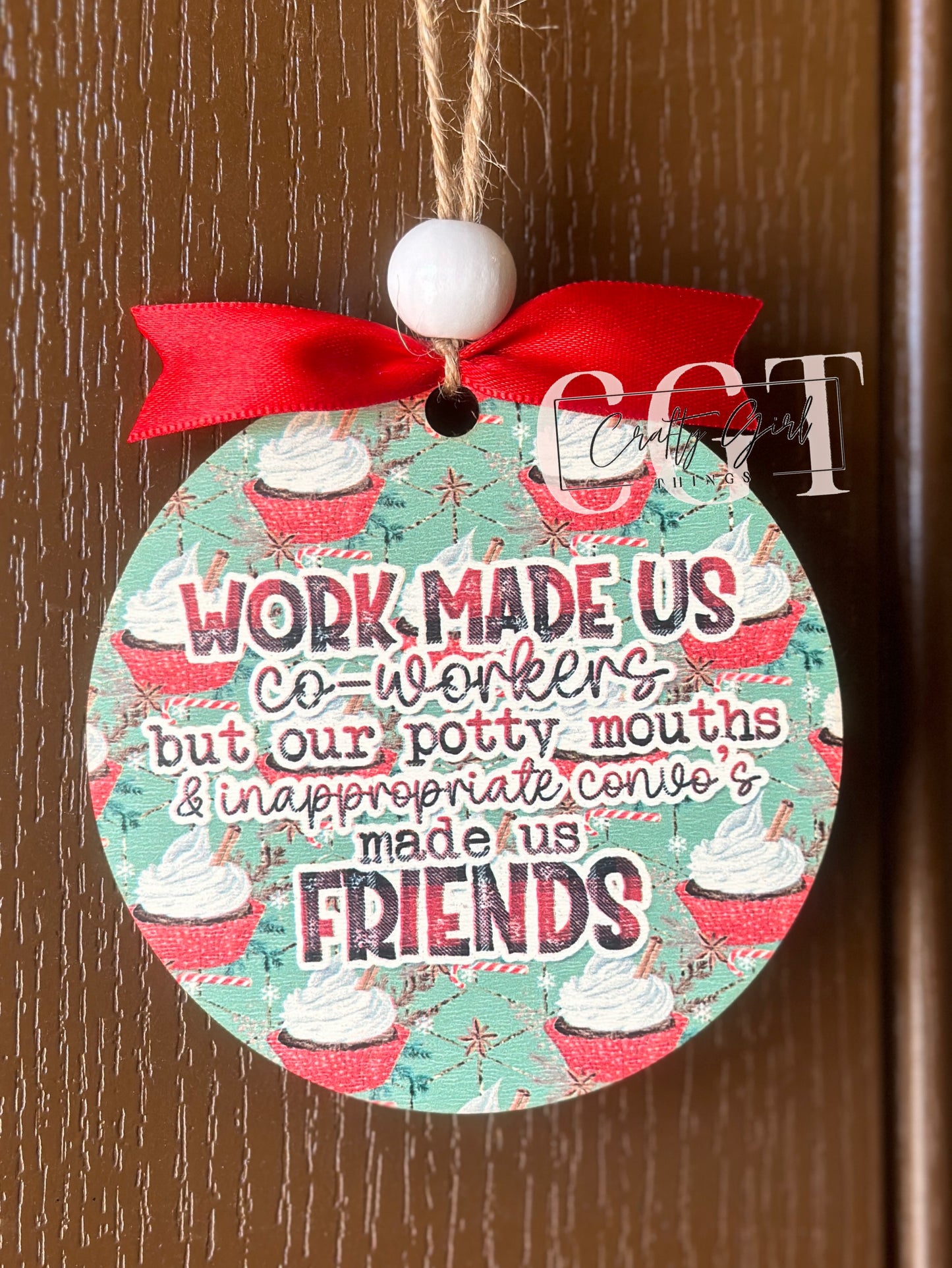 Coworkers Friends sub ornament