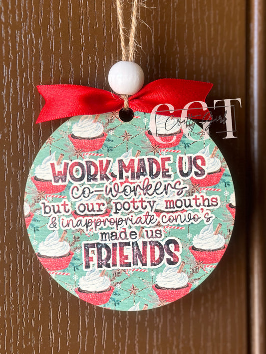 Coworkers Friends sub ornament