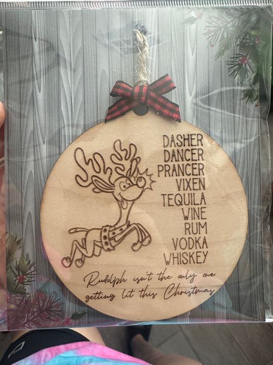 Funny Reindeer Ornament