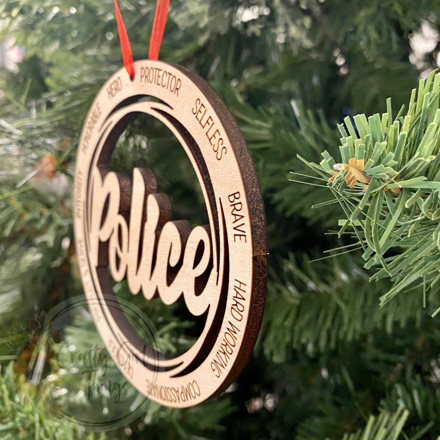 Police Circle Ornament