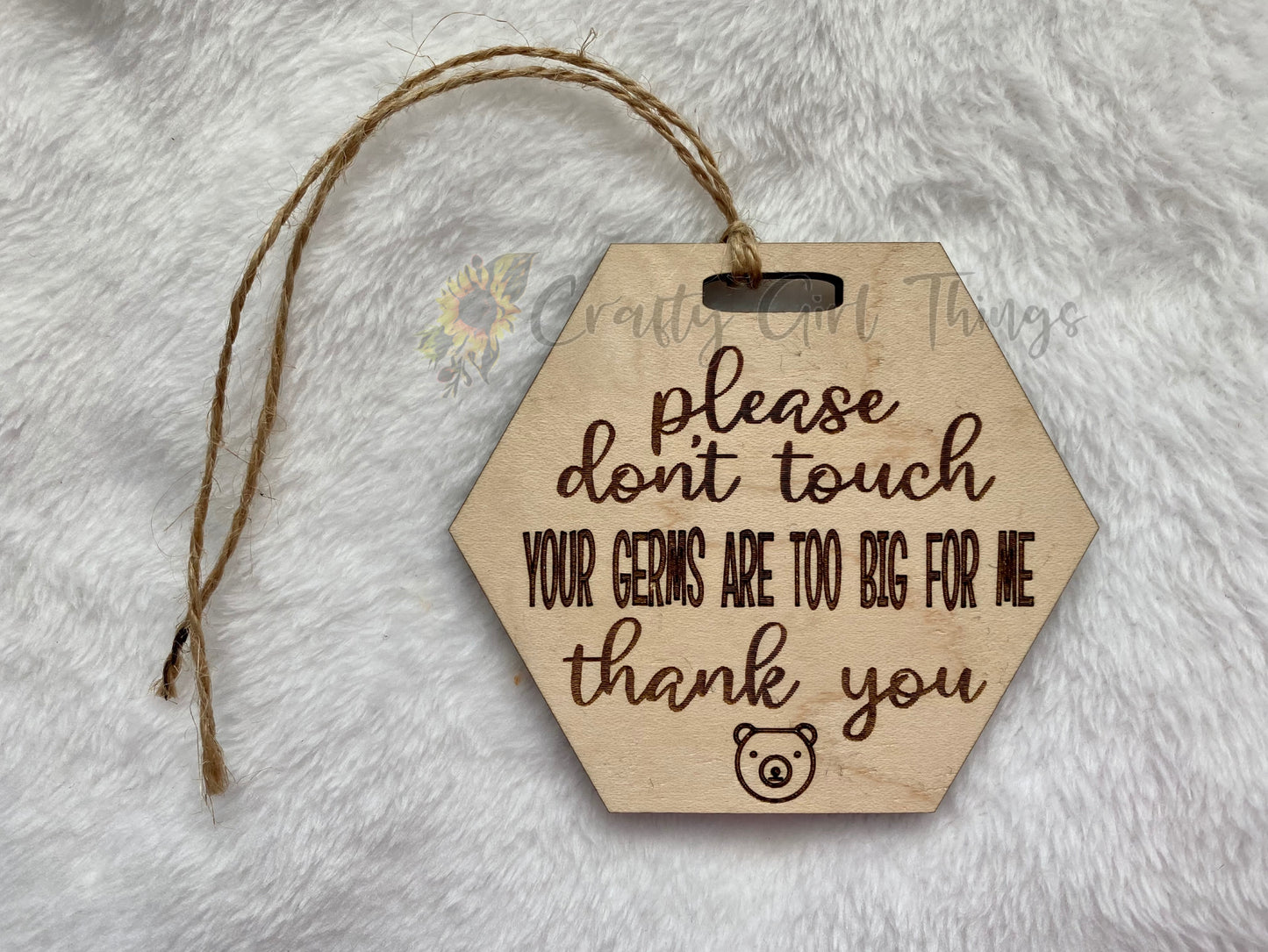 Don’t Touch Car Seat Tag