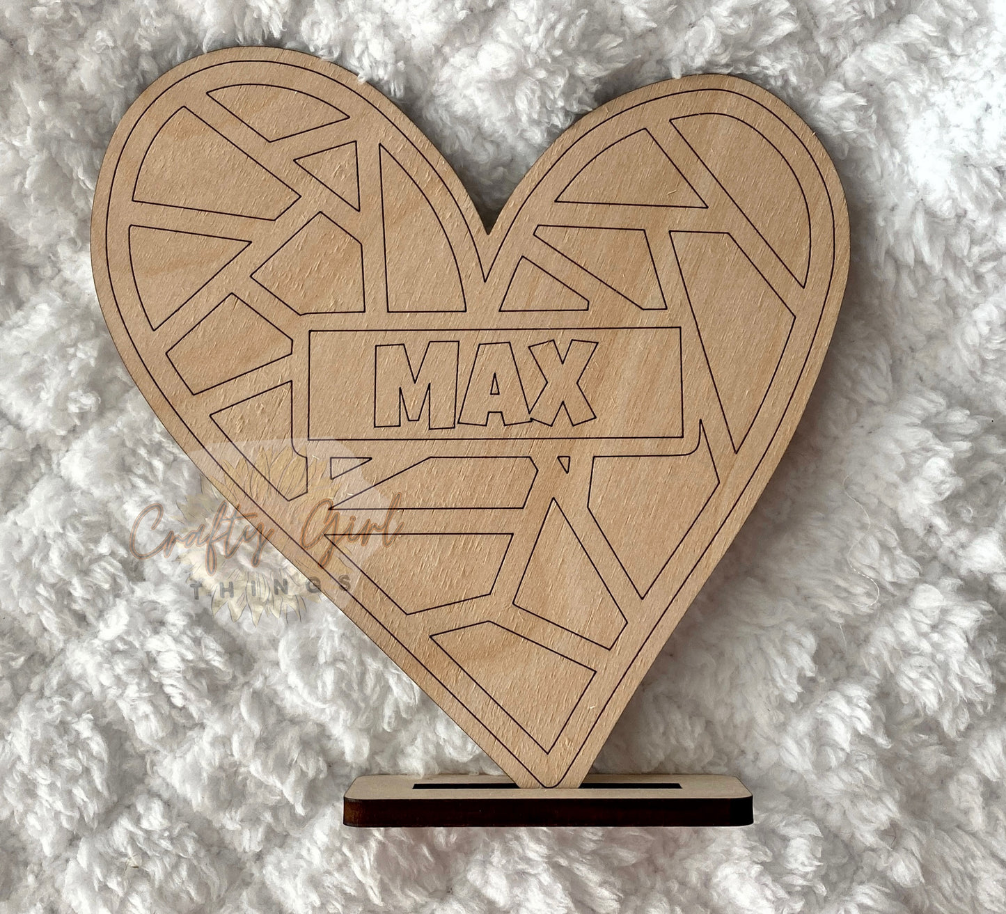 DIY paint wooden hearts