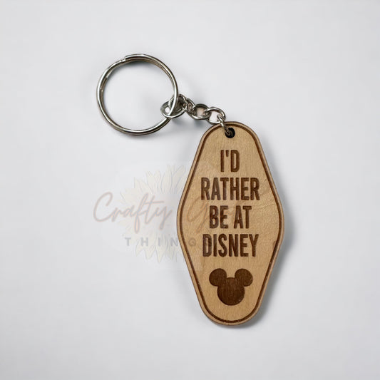 I’d rather be at Disney