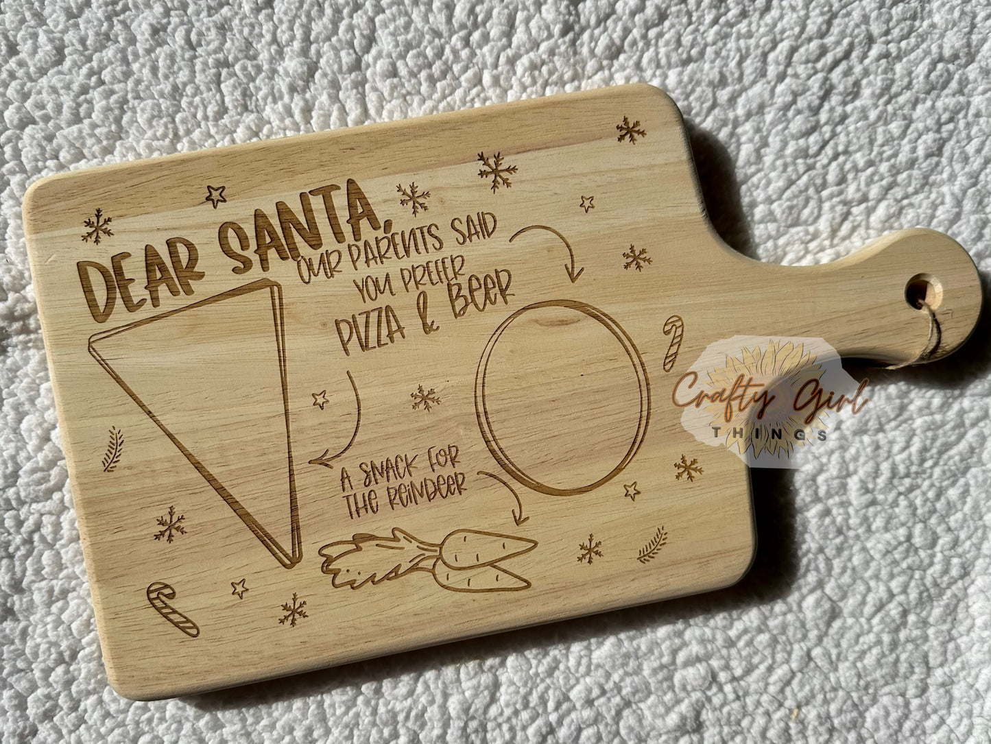 Beer and Pizza Christmas Board