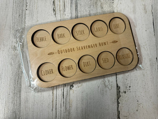 Outdoor Scavenger Hunt Board