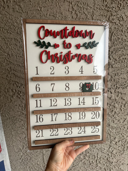 Christmas Countdown Sign