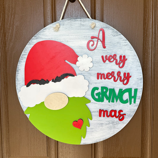 Green Guy Gnome Door Round