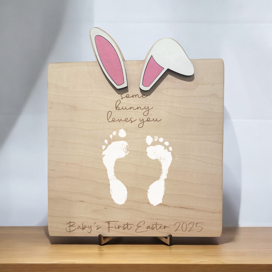 Bunny Easter Baby Footprint