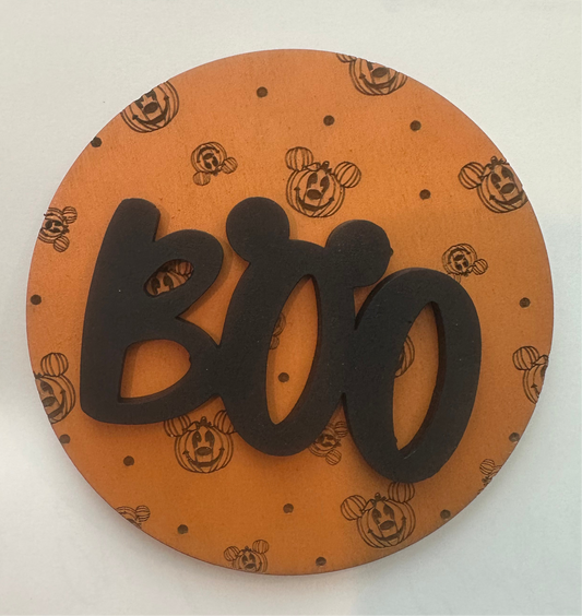 Hey Boo Mouse Halloween Sign