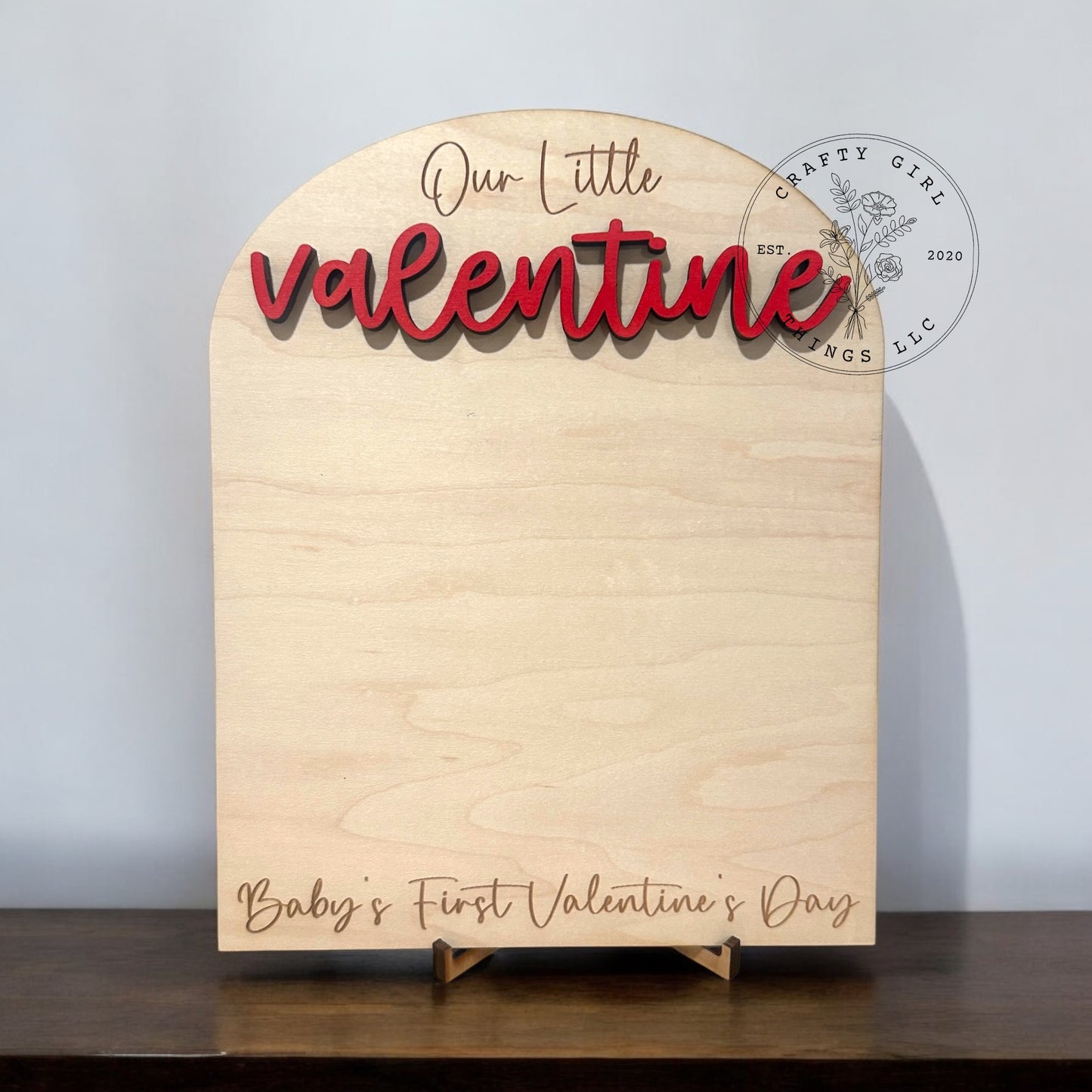 Valentine Footprint Sign