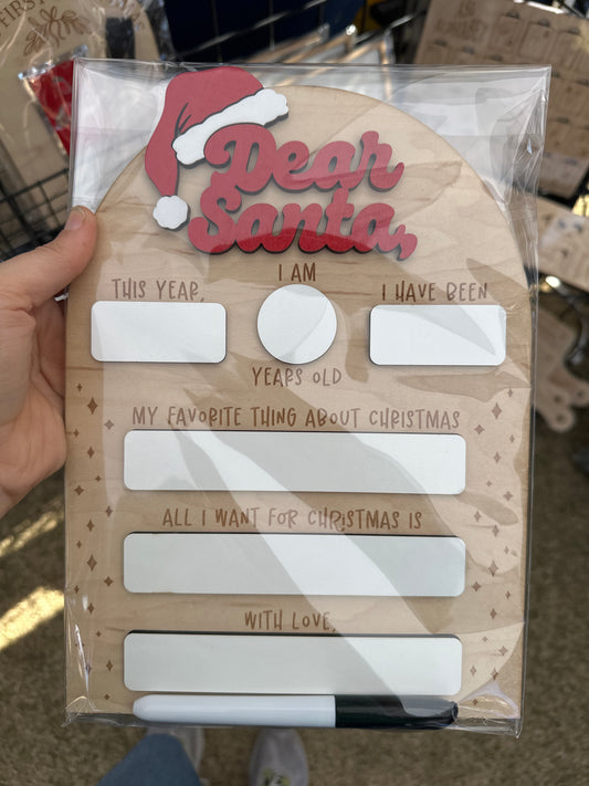 Dear Santa Reusable Letter