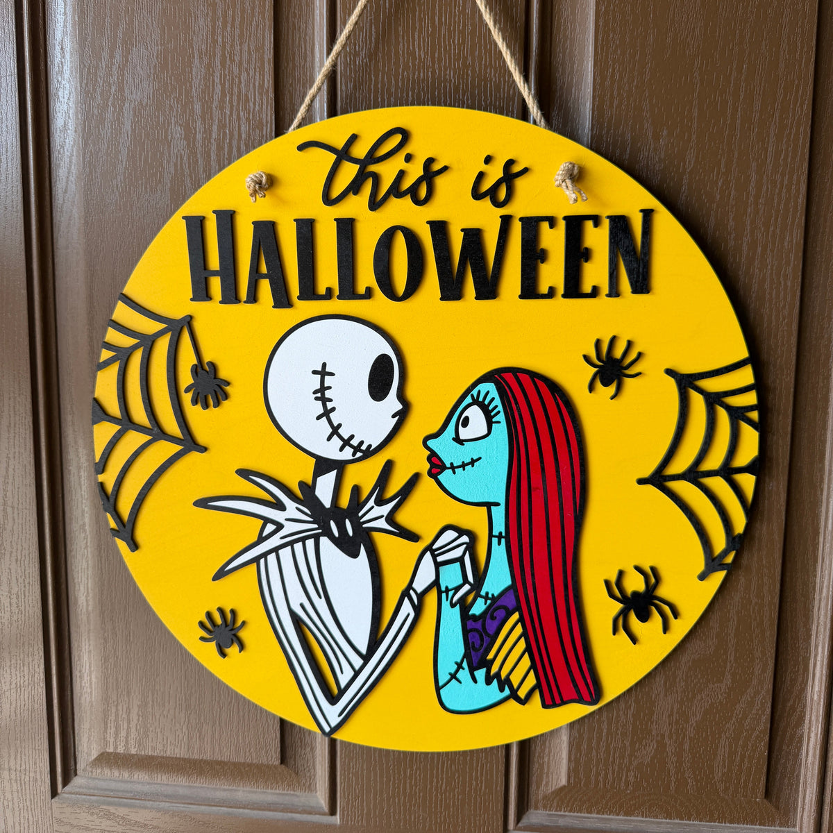 This Is Halloween Yellow Door Round