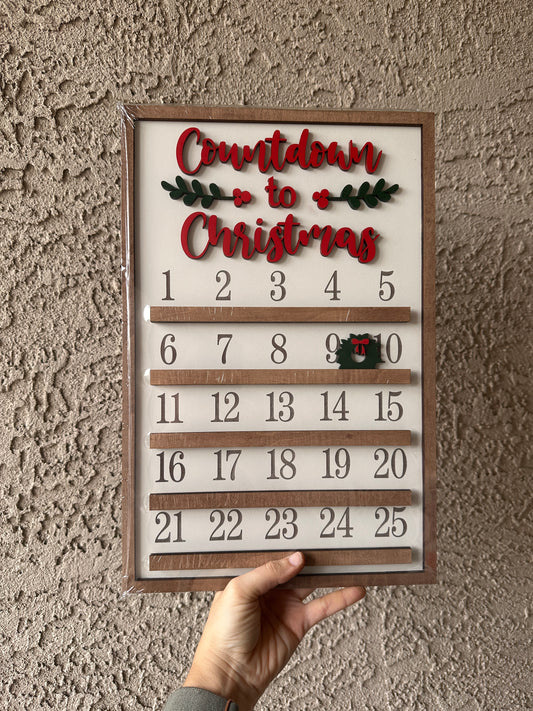 Christmas Countdown Sign