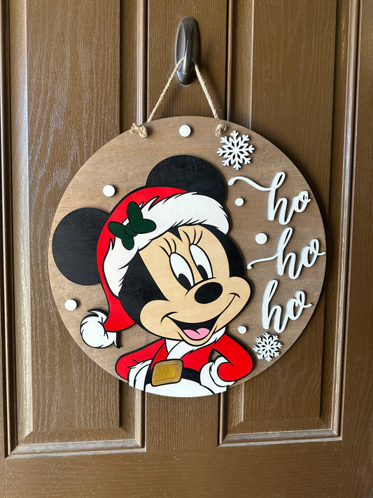 Mouse Ho Ho Ho Door Round