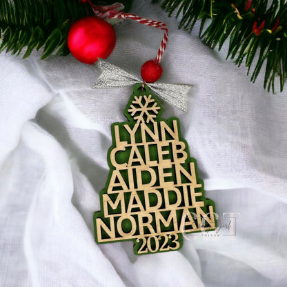 Custom Christmas tree ornament