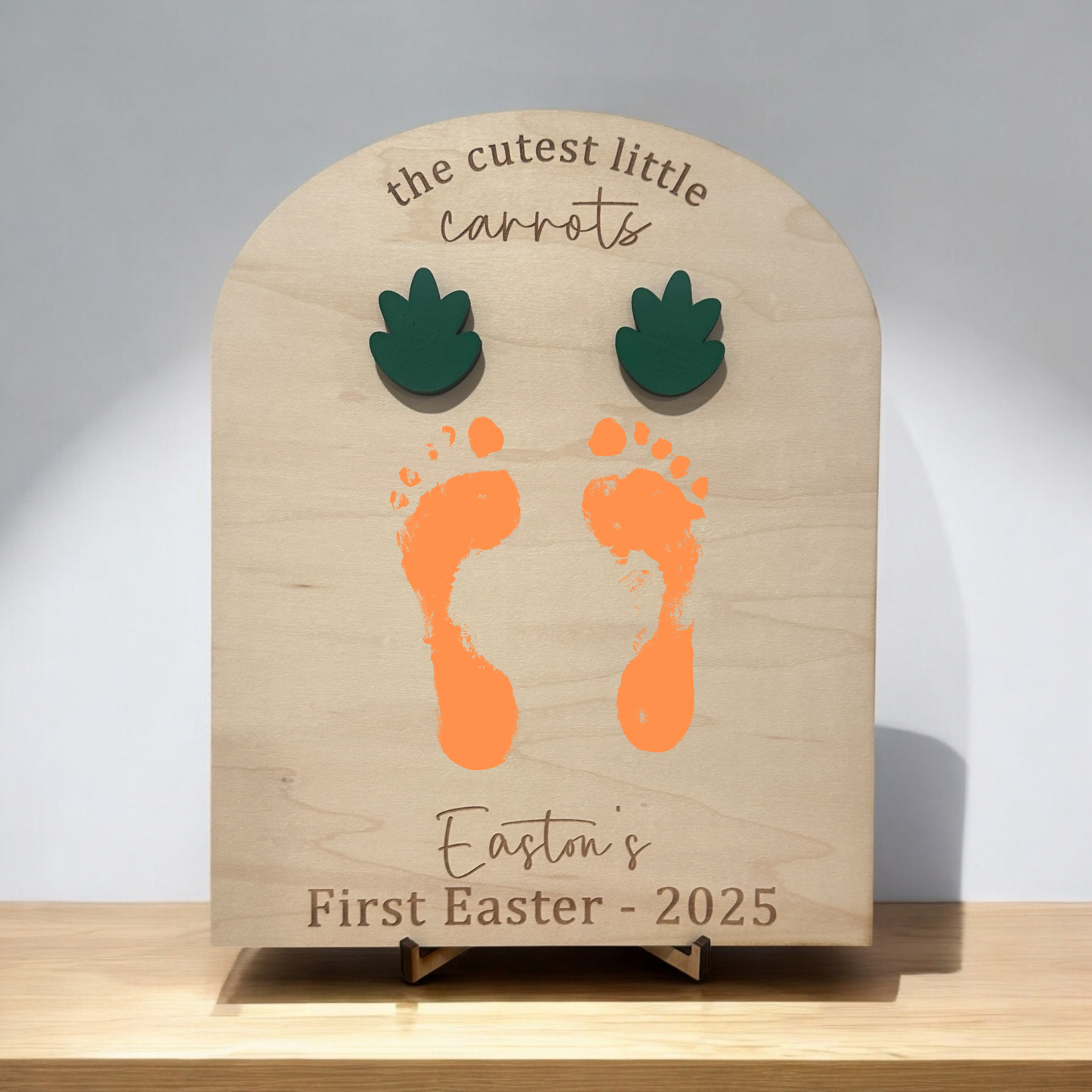 Carrot Easter Baby Footprint