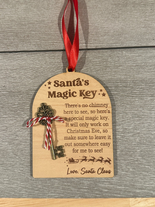 Santa Magic Key Ornament