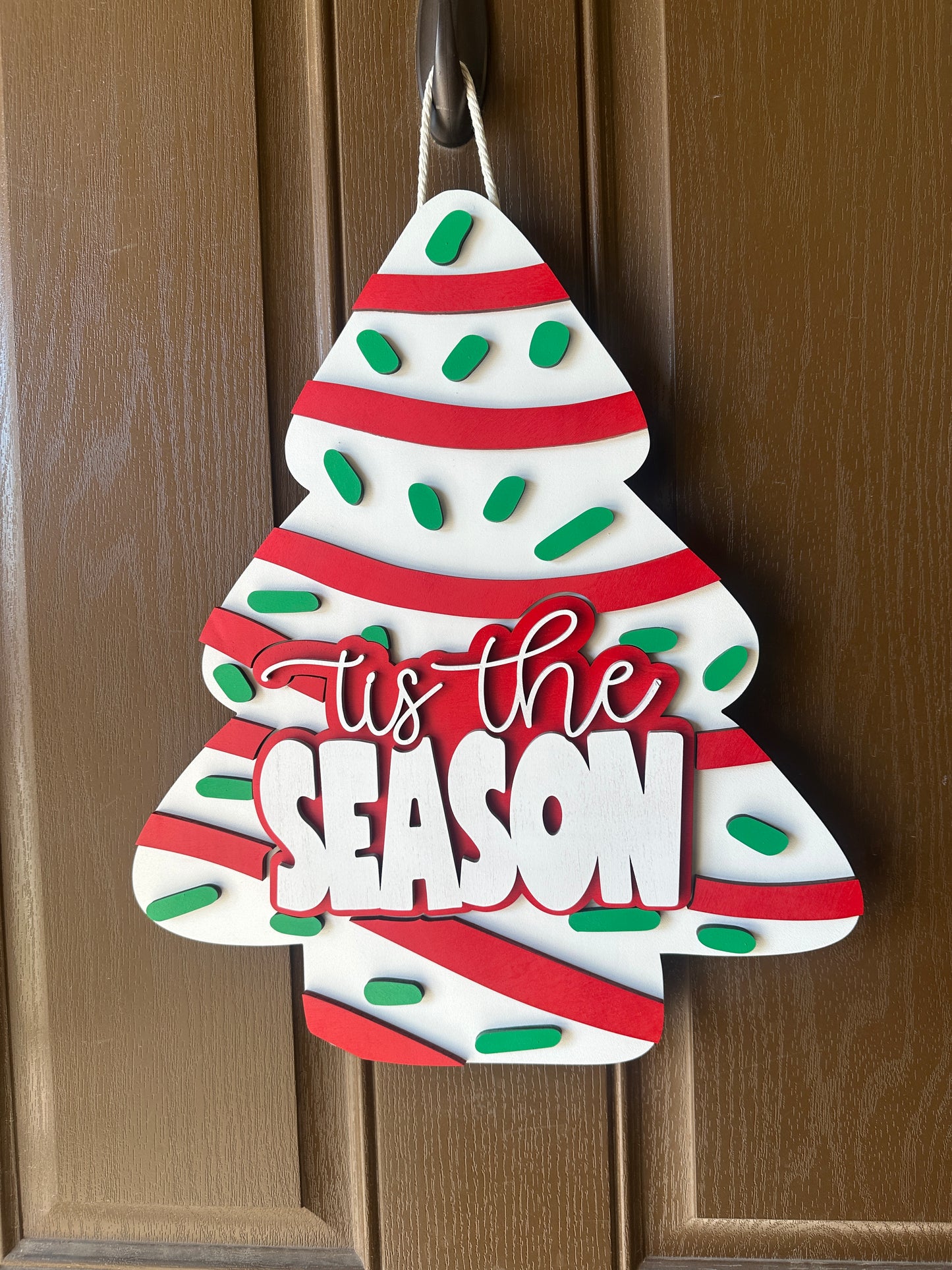 Cake Tis The Season Door Round