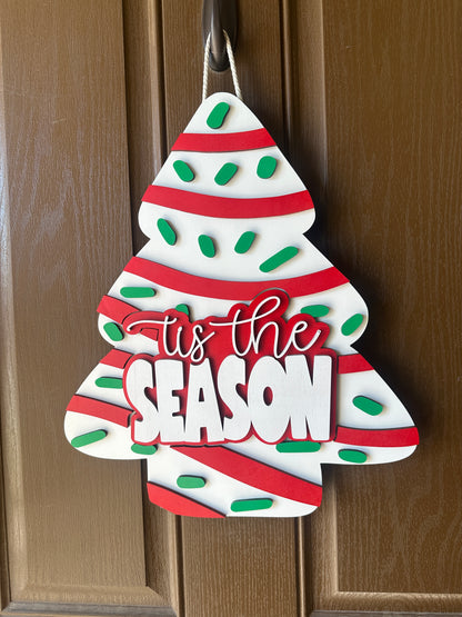 Cake Tis The Season Door Round