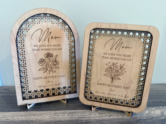 Mother's Day Rattan Sign