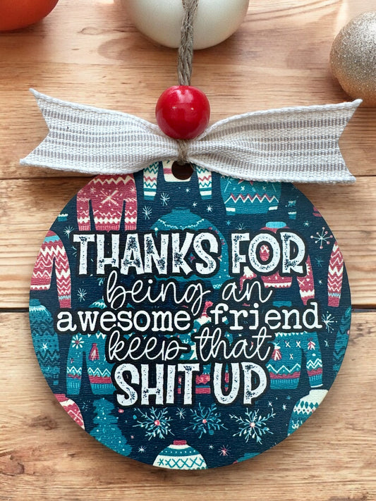 Awesome Friend sub ornament