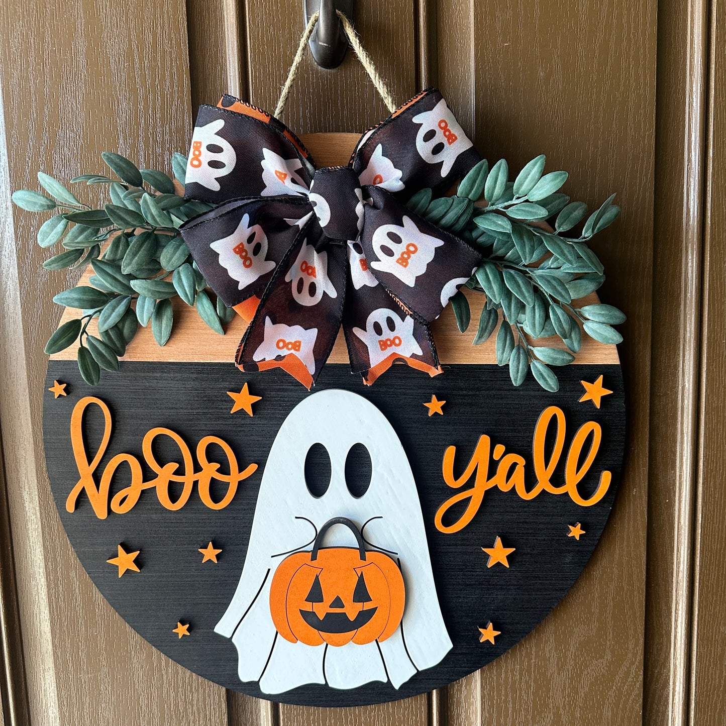 Boo Yall Ghost Door Round