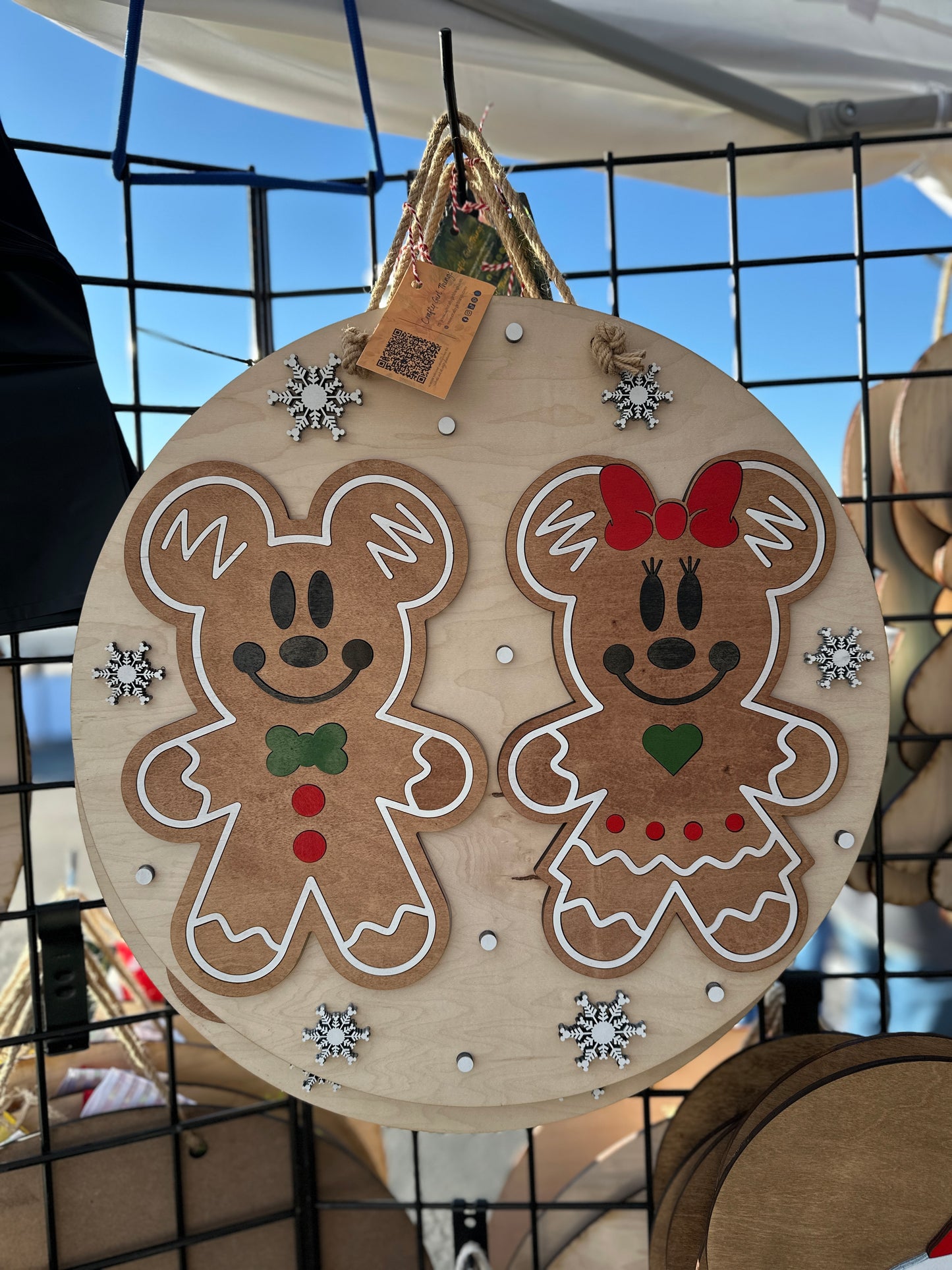 M!ckey M!nnie Gingerbread Door Round