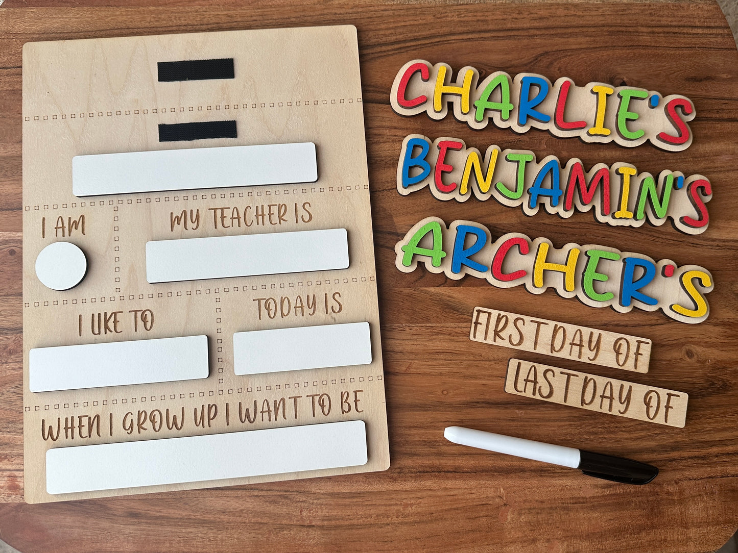 Dry Erase Back To School