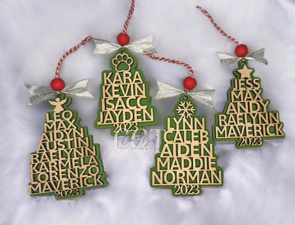 Custom Christmas tree ornament