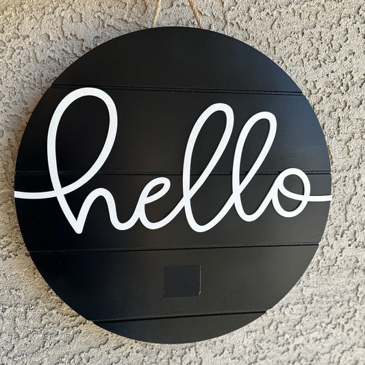 Hello Interchangeable Door Round