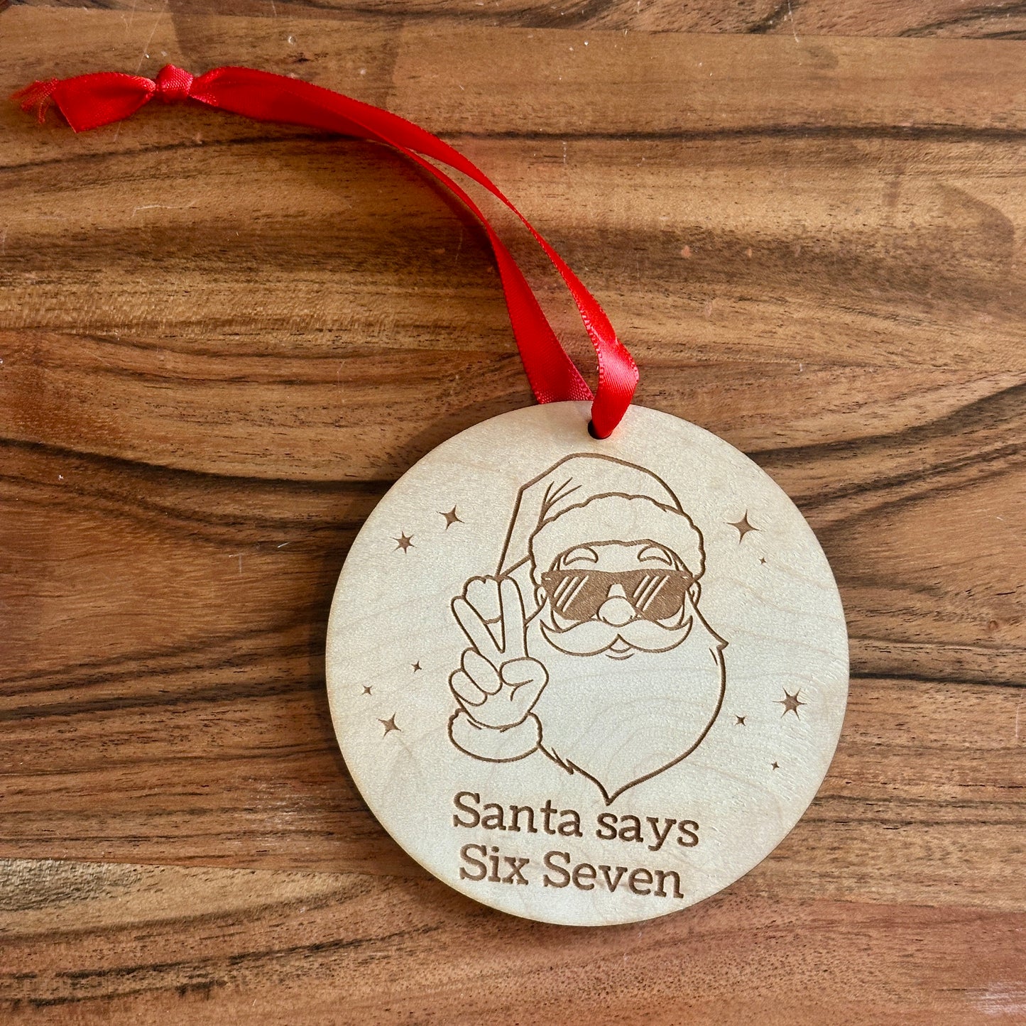 Santa 67 peace Ornament
