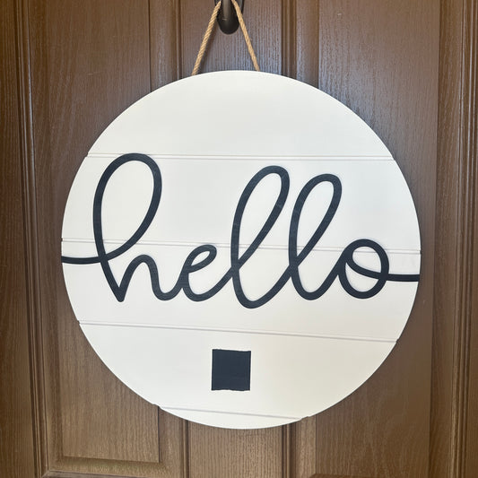 Hello Interchangeable Door Round