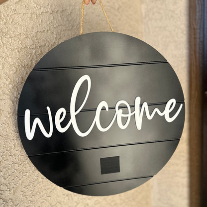 Welcome Interchangeable Door Round