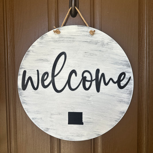 Welcome Interchangeable Door Round