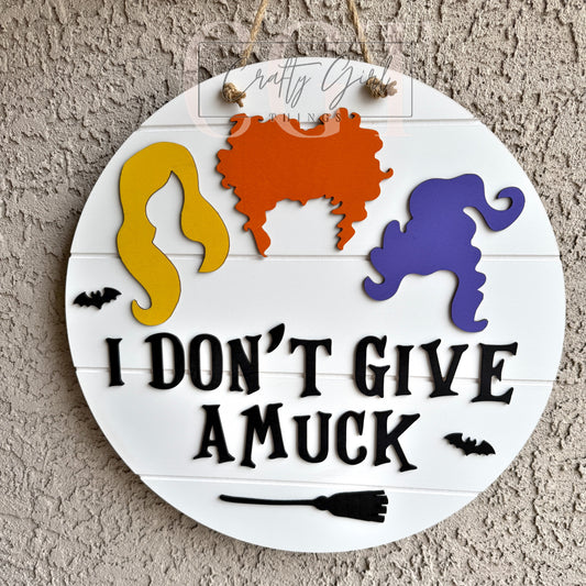 Dont Give Amuck Door Round
