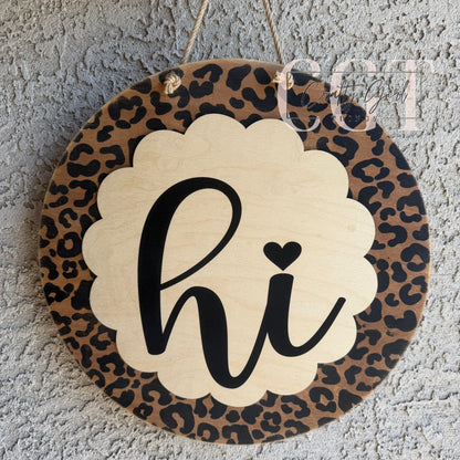 Hi Leopard Door Round